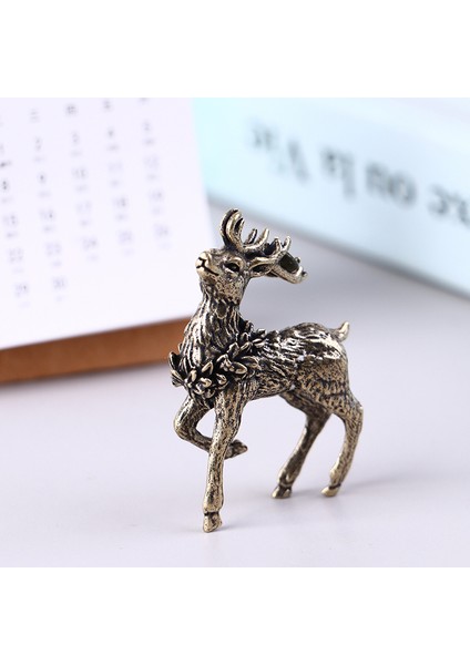 Adet Saf Bakır Geyik Heykel Süsler Prinç Geyik Minyatür Figürler Jessica (Yurt Dışından) modelleri