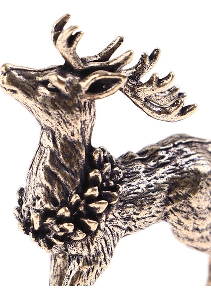 Adet Saf Bakır Geyik Heykel Süsler Prinç Geyik Minyatür Figürler Jessica (Yurt Dışından) indirimleri