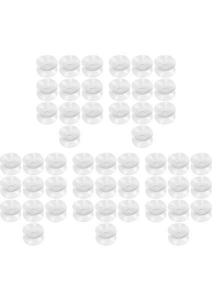 50 Adet Çift Taraflı Vantuz - Cam, Plastik Vantuz - 30MM Genişlik (Yurt Dışından)