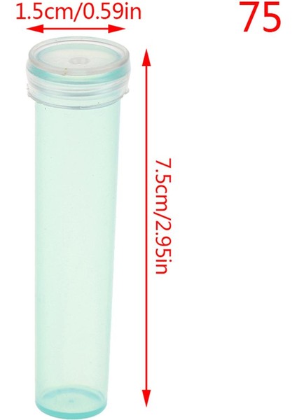 10 Adet Çiçek Beslenme Tüpü Plastik Kapaklı Taze Topraksız Konteyner Jing Tutmak (Yurt Dışından)