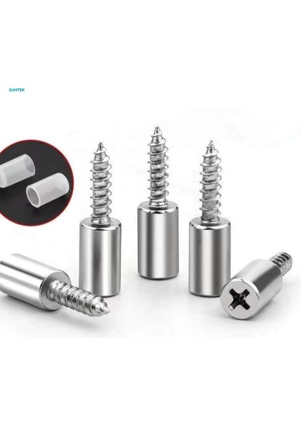 10 Adet Kendinden Kılavuzlu Vida Sondaj Yok Mini Çok Fonksiyonlu Taşınabilir Büyük Yük Taşıma Kapasitesi Esnek Yatak Odası Ofis Otel Ev Kapısı (Yurt Dışından)