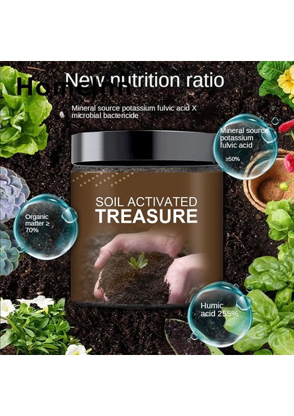 Homeınn Toprakla Aktifleştirilen Hazine Çok Amaçlı Köklendirme Bitkisi Çiçek Toprak Aktivatörü (Yurt Dışından) fırsatları