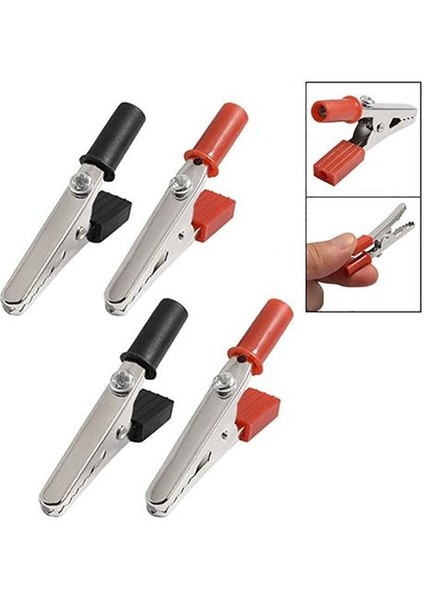 10 Adet 50MM Dayanıklı Plastik Saplı Test Probu Metal Timsah Klipler Vidalı (Yurt Dışından) modelleri