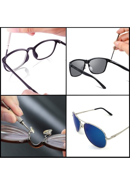 Güneş Gözlüğü Tamir Takımı-3 * Burunluklar 1000 * Vidalar 7 * Tornavida 1 * Cımbız 1 * Gözlük Temizleme Bezi-Fotoğraf Rengi (Yurt Dışından) fırsatları