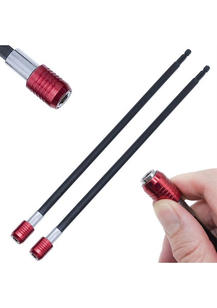 Xhhdqes 2 Adet Matkap Ucu Uzatma Seti, 12 Inç Manyetik Tornavida Bit Tutucu 1/4 Inç Hex Hızlı Değişim Bit Tutucu Soket Adaptörü (Yurt Dışından) fiyatları