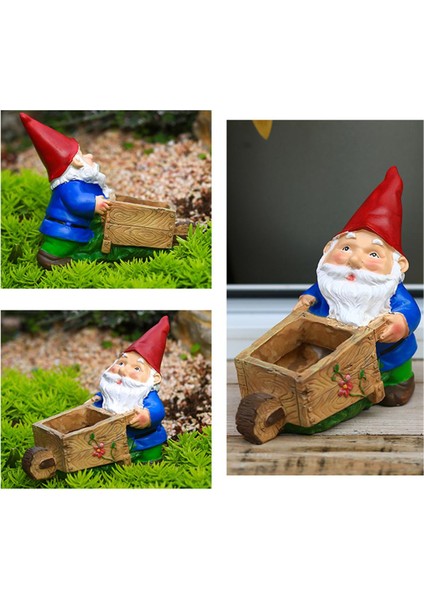 Çiçek Kabı Şık Sağlam Yapı Gnome Saksı (Yurt Dışından)