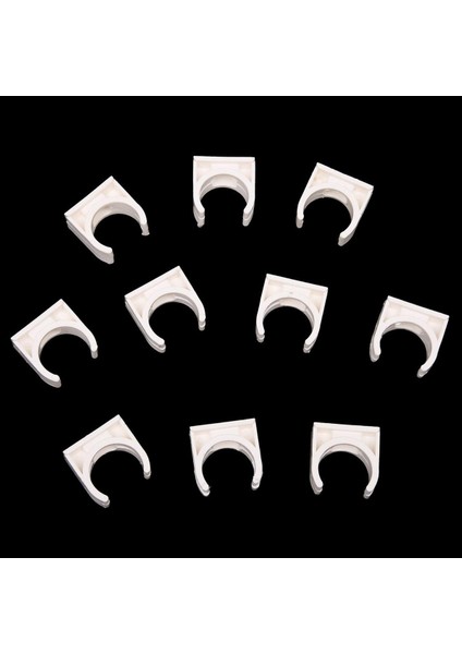 Srıwen 10 Adet 20MM Çap Beyaz Pvc Su Temini Boru Kelepçeleri Klipler Bağlantı Parçaları (Yurt Dışından)