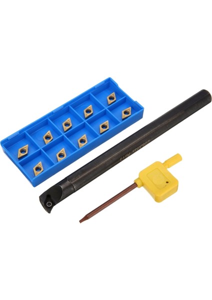12 Adet DCMT0702 Karbür Uçlar + S12M-SDUCR07 Sıkıcı Bar 150MM Anahtarı ile Cnc Torna Iç Torna Araçları (Yurt Dışından)