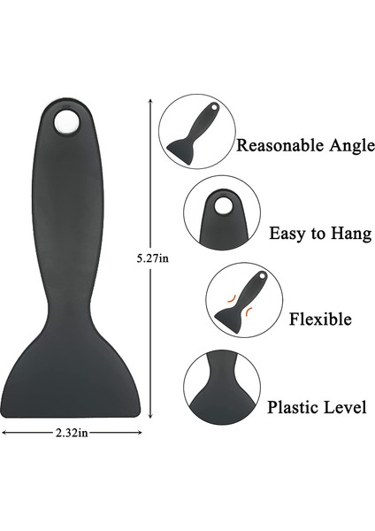 10 Adet Plastik Spatula Esnek Boya Kazıyıcı Macun Bıçağı Hava Kabarcığı Sökücü Etiket Kurulum Aracı (Yurt Dışından)