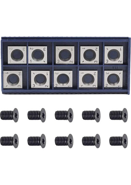 10 Adet 14MM Kare Düz Caide Kesici Uç, M610MM Vidalarla (Yurt Dışından)