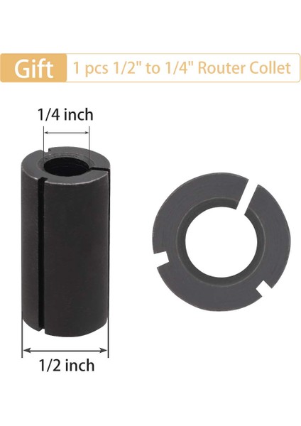 Ağaç Işleme Uçları Aleti-1 x 1/2 Inç Saplı T Bıçağı 1 x 1/2 Inç Ila 1/4 Inç Ayna-Gümüş (Yurt Dışından) fırsatları