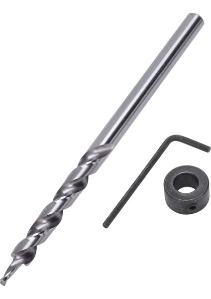 Adet 1/4 Inç Hex Shank Cep Delik Matkap Ucu + 3/8 (9.5mm) Yedek Büküm Adım Matkap Ucu Derinlik Durdurma Yaka ile Manuel Cep Delik Jig Sistemi Matkap Kılavuzu Matkap Araçları Kiti (Yurt Dışından)