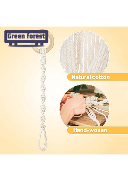 Yeşil Orman Saksı Asma Halatları El Yapımı Bitki Askı Uzatma Halatları (Yurt Dışından) fırsatları