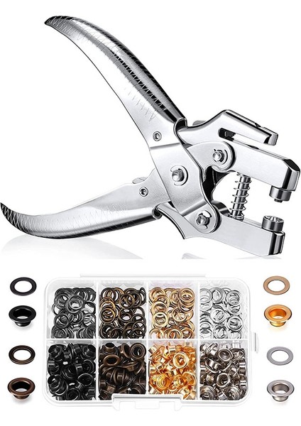 200 Parça Gromet Kuşgözü ile 3/16 Inç Kuşgözü Delik Delme Pensesi (Yurt Dışından) fiyatları