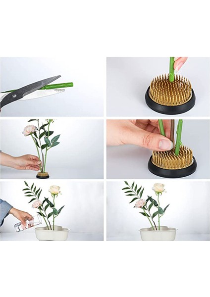 Çiçek Kurbağa Dayanıklı Çiçek Sabit Alet Yuvarlak Ince Işçilik Bahçe Için Kompakt Çiçek Aranjmanı Pin Tutucu (Yurt Dışından) modelleri