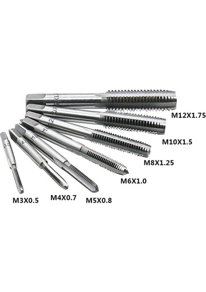 8pcs M3-M12 Musluk Seti Küçük Musluk Bükülmüş El Aletleri Vida Konu Fişler Musluklar (Yurt Dışından) indirimleri