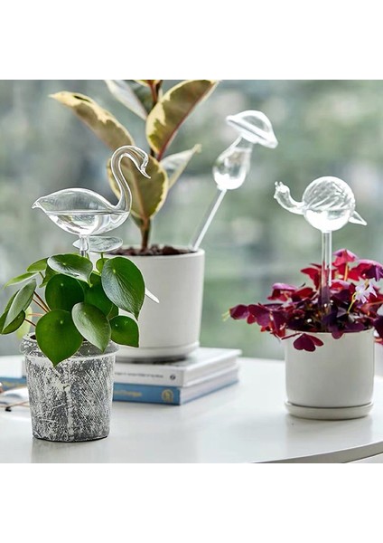 Otomatik Sulama Küresi Bitki Çiçek Su Ampulleri Hayvan Şekli Cam Ev Dekor Karşılaşma (Yurt Dışından) indirimleri