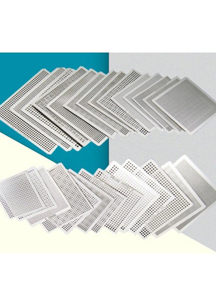 27 Adet Çelik Hasır Dizüstü Bilgisayar Chip Flux Bga Reballing Stencil Şablon Seti (Yurt Dışından) indirimleri