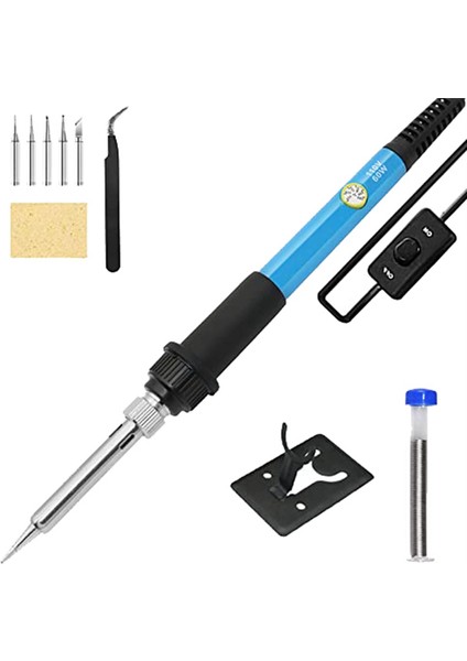 Havya Havya Aracı Ayarlanabilir Sıcaklık (200-450°C) Açma/kapama Anahtarı 60W Havya Us Plug (Yurt Dışından)