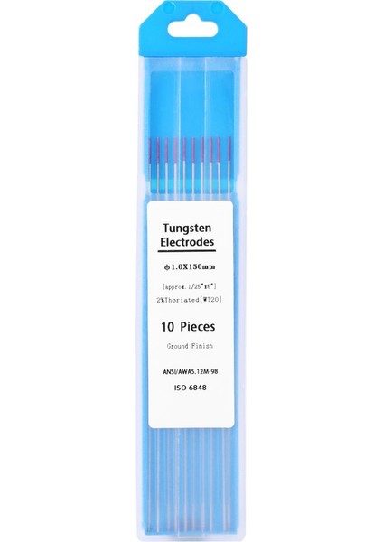 10 Adet 1.0*150MM Tungsten Elektrotlar Paslanmaz Karbon Çelik Elektrotlar Çubuklar (Yurt Dışından)