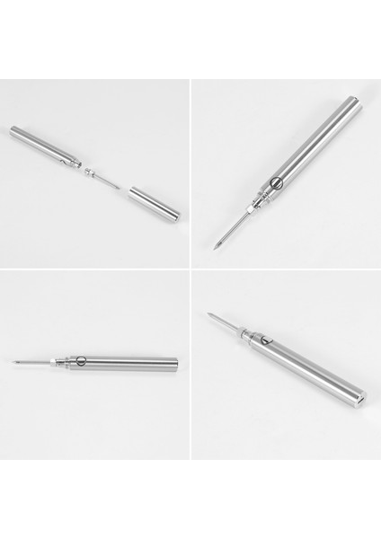 Flyeer Şarj Edilebilir Havya Öğrenci Diy Lehimleme Taşınabilir Mini Lehimleme USB Lityum Pil Havya Sivri (Yurt Dışından)