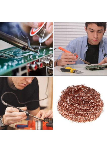 Çelik Tel Pirinç Topu Bakır Metal Sünger Havya Havya Metal Temizleyici (Yurt Dışından) modelleri