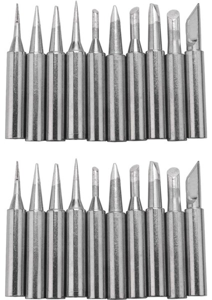 20 Uç Seti Uçları Havya Için Havya Ucu Seti 900-TI/ Bk/ 1.6d/ 2.4d/ 3.0d/ 2c/ 3c/ 4c (Yurt Dışından)