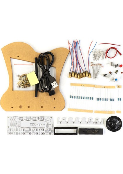 Takım 7 Dize Lir Arp Elektronik Arp Aletleri Lehimleme Projeleri Dıy Lehimleme Kitleri Lir Dıy Kiti (Yurt Dışından)