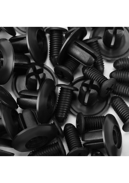 [ayak Izi] 40/20/10 Adet Siyah Evrensel Araba Tampon Çamurluk 8mm Delik Siyah Plastik Perçin Bağlantı Elemanları Oto Aksesuarları (Yurt Dışından) indirimleri