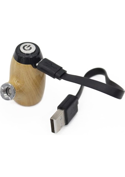 Yükseltilmiş V2 Tam Metal Evrensel Taşınabilir Havya 3.0V 3.7V 4.2V Değişken Gerilim Konu Stylus Şarj Cihazı Ahşap Rengi (Yurt Dışından)
