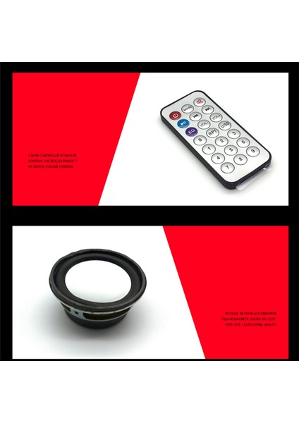 Bluetooth Hoparlör Elektronik Dıy Lehimleme Proje Kiti Bluetooth Stereo Hoparlör Desteği U Disk (Yurt Dışından)