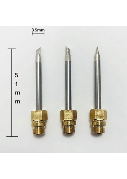 2 Adet 510 Arayüzü Havya Ucu Mini USB Havya Ucu Kaynak Tamir Aksesuarları, At Nalı ve Sivri (Yurt Dışından)