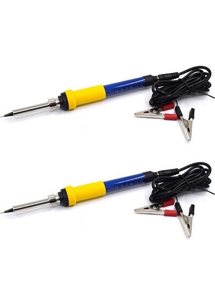 2x Dc 12V Taşınabilir Havya Alçak Gerilim Araba 60W Kaynak Tamir Onarım Araçları Aligator Cilp ile (Yurt Dışından)