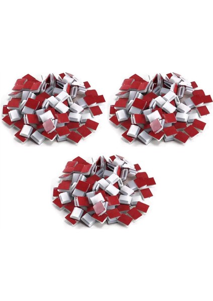 Ip Sabitleme Klipsi-3 Torba x Naylon PA66 Yapışkan KLIPSLER(300-PACK)-BEYAZ (Yurt Dışından)