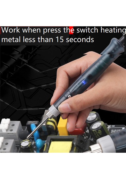 Taşınabilir USB Havya Profesyonel Elektrikli Isıtma Aracı Rework Gösterge Işığı Kolu Kaynak (Yurt Dışından)