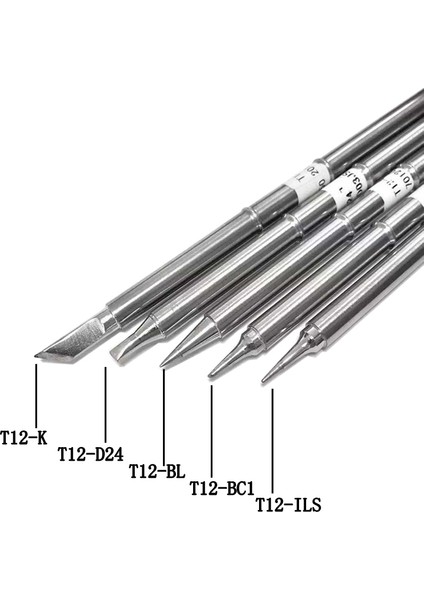 Hakko FX951 Bakon 950D Havya Istasyonu Için 5 Adet T12 Serisi Havya Uçları (Yurt Dışından) modelleri