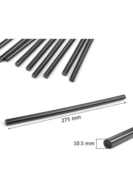 15 Adet 270 X11MM Siyah Sıcak Tutkal Çubukları Araba Gövde Göçük Onarımı Için (Yurt Dışından)