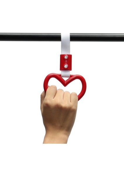 Geleneksel Kalp Kırmızı Metro Tren Otobüs Araba Halkası Kolu El Kayışı Drift Charm (Yurt Dışından) fırsatları