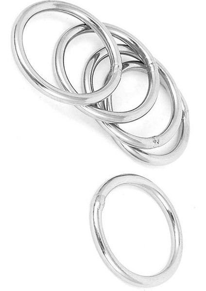 30MM x 3mm Paslanmaz Çelik Dokuma Çemberleme Kaynaklı O Ringler 5 Adet (Yurt Dışından) fırsatları