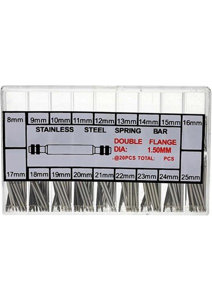 360 Adet 8mm - 25MM Paslanmaz Çelik Saat Bandı Kayışı Bahar Çubuğu Bağlantı Pimleri Aracı (Yurt Dışından)