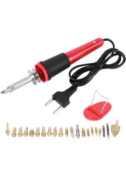 30W Elektrikli Havya Seti Ahşap Yakma Kalem Gravür Oyma Pyrography Aracı (Yurt Dışından)