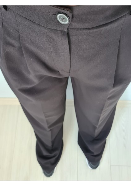 Gabardin Palazzo Pantolon