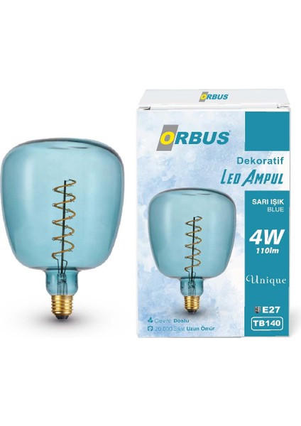 Dekoratif LED Ampul Blue 4W 110LM TB140