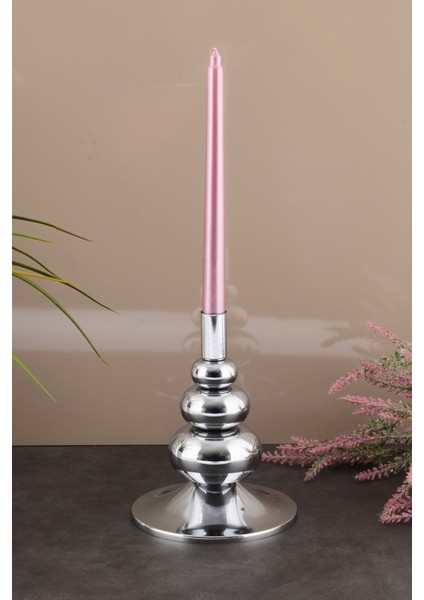 Flora Şamdan Gümüş Kaplama Dekoratif Metal Mumluk Ob modelleri