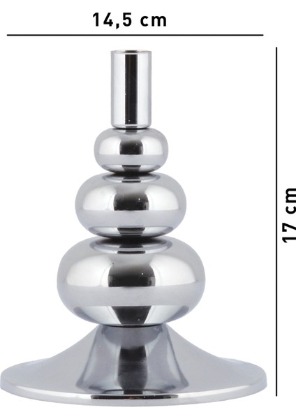 Flora Şamdan Gümüş Kaplama Dekoratif Metal Mumluk Ob indirimleri