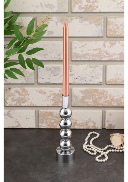 Esin Şamdan Gümüş Kaplama Dekoratif Metal Mumluk Bb fiyatları