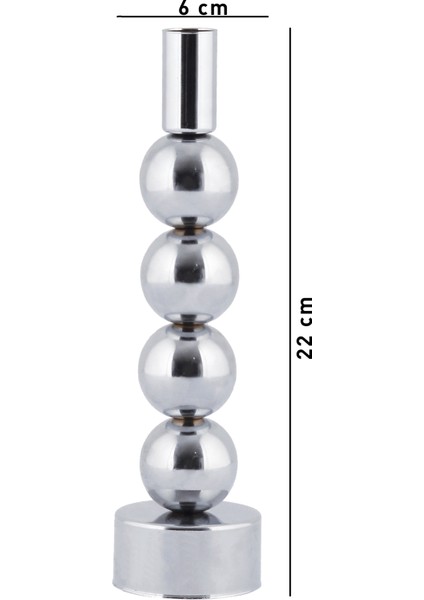 Esin Şamdan Gümüş Kaplama Dekoratif Metal Mumluk Bb indirimleri