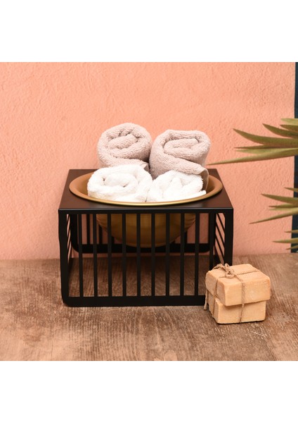 Gold Detaylı Metal Düzenleyici Kase - Siyah Çok Amaçlı Organizer fiyatları