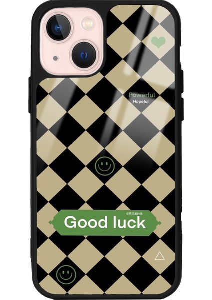 Apple iPhone 13 Good Luck Tasarımlı Glossy Telefon Kılıfı