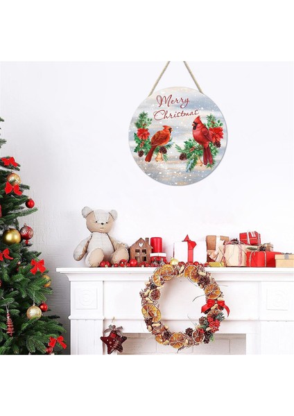 Ön Kapı Için Kış Çelenkleri, Noel Kapı Askısı, Mutlu Noeller Tabelası, Kış Duvar Dekoru, Kar Tanesi Çelengi (Yurt Dışından)